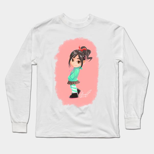 Wreck-It Ralph: Vanellope von Schweetz Long Sleeve T-Shirt by moonsia